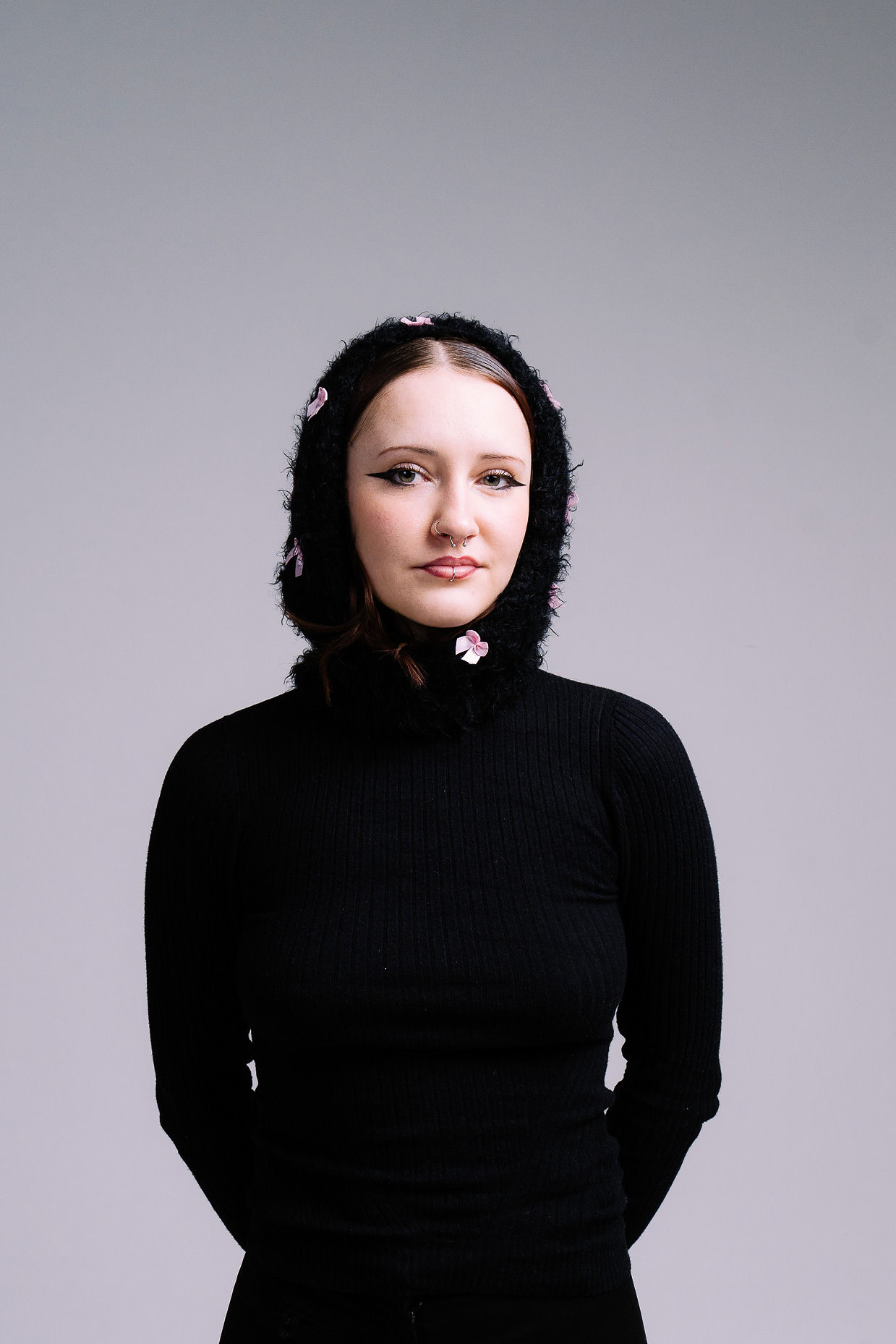 Black Balaclava with Pink Bows - Vorschau 2