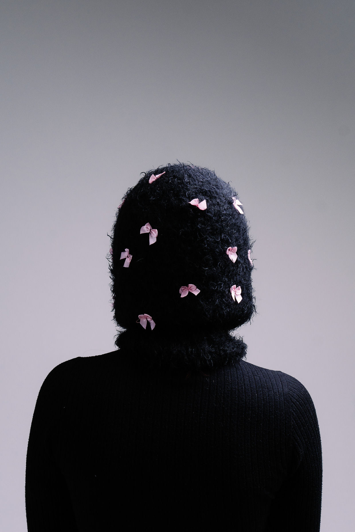 Black Balaclava with Pink Bows - Vorschau 3