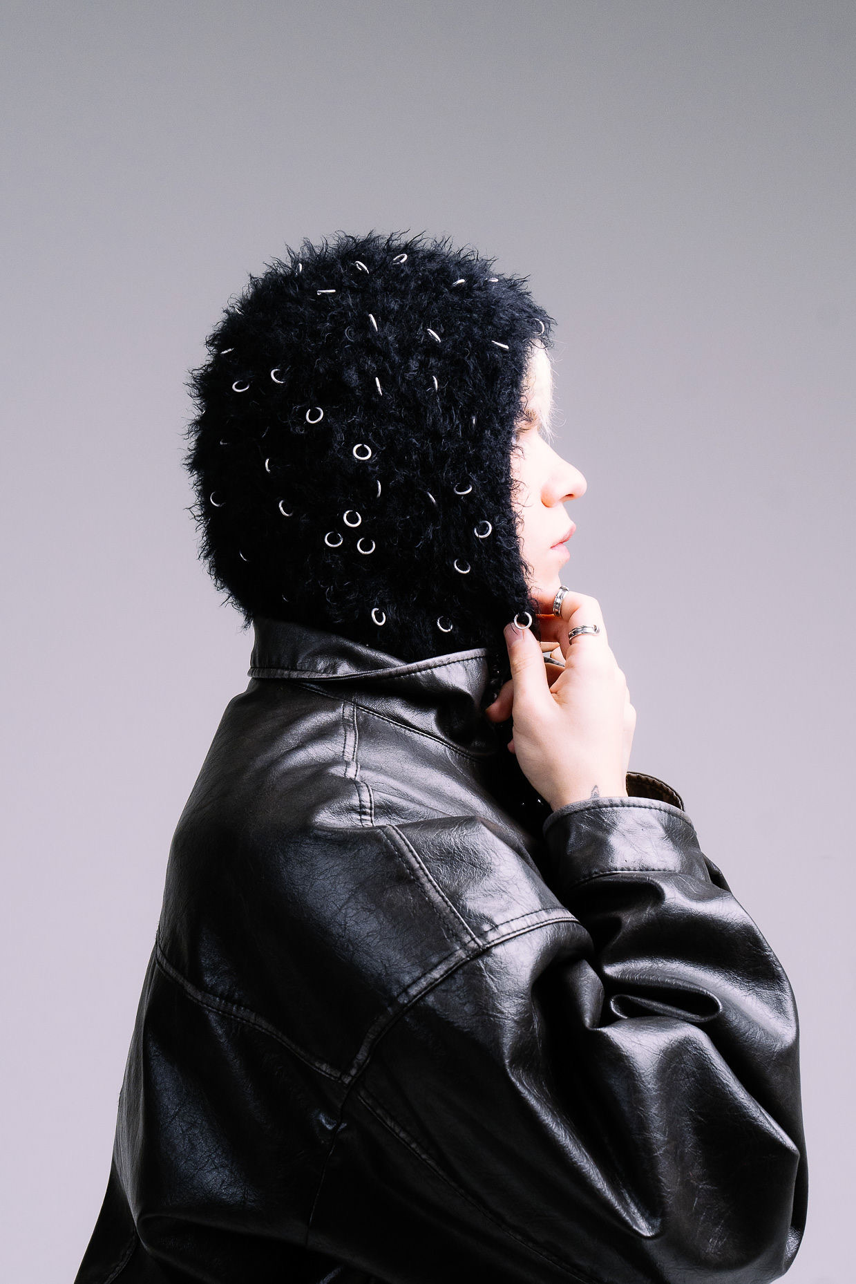 Pierced Black Balaclava